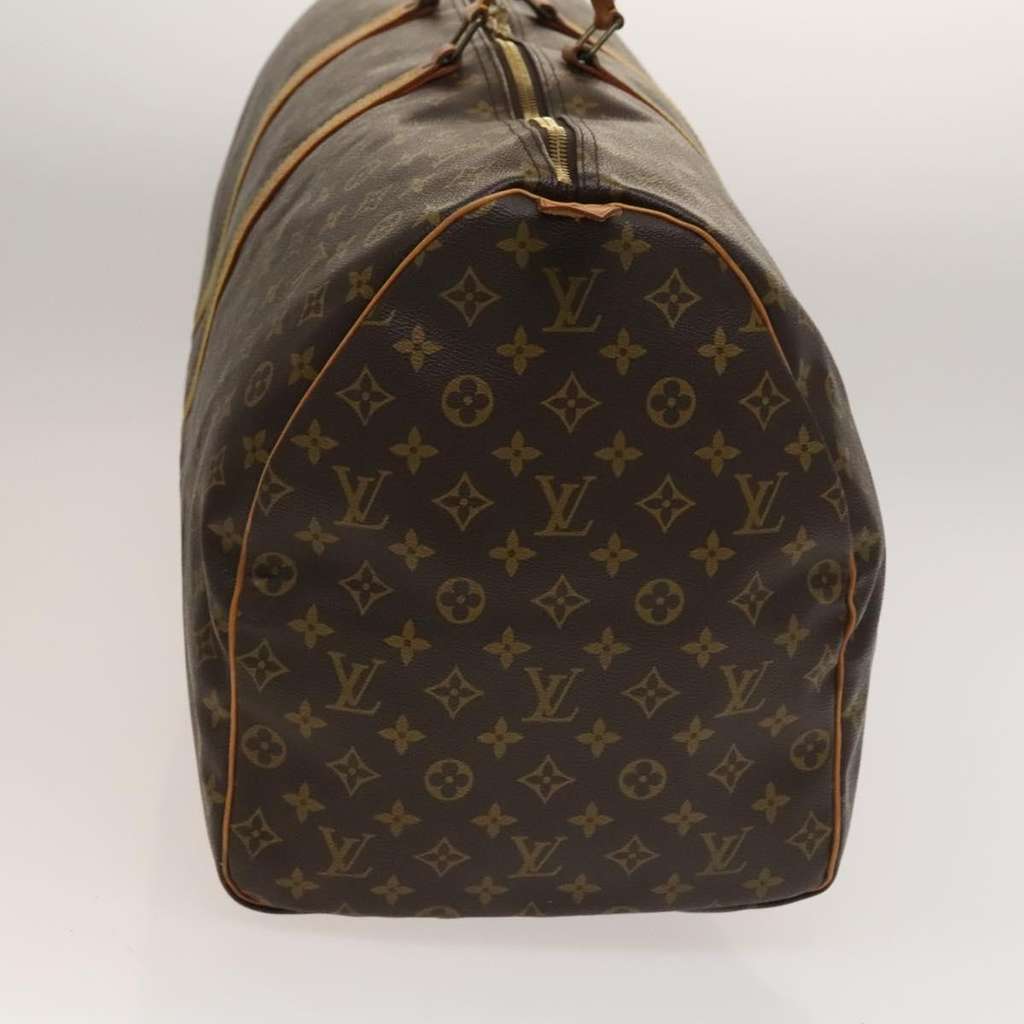 Louis Vuitton Keepall Bag Brown Canvas Fair condition - Model View
