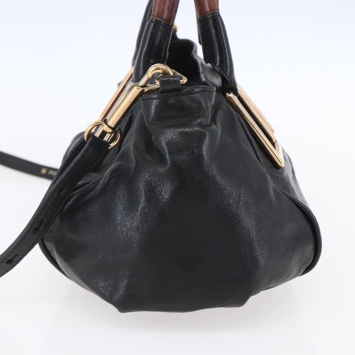 Chloe Ethel Handbag Black Leather Good condition - Model View