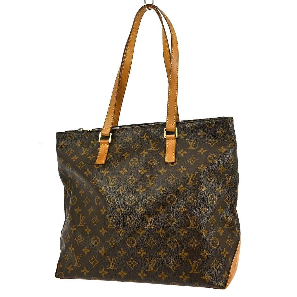 Louis Vuitton Cabas Mezzo Brown Canvas Fair condition - Back View