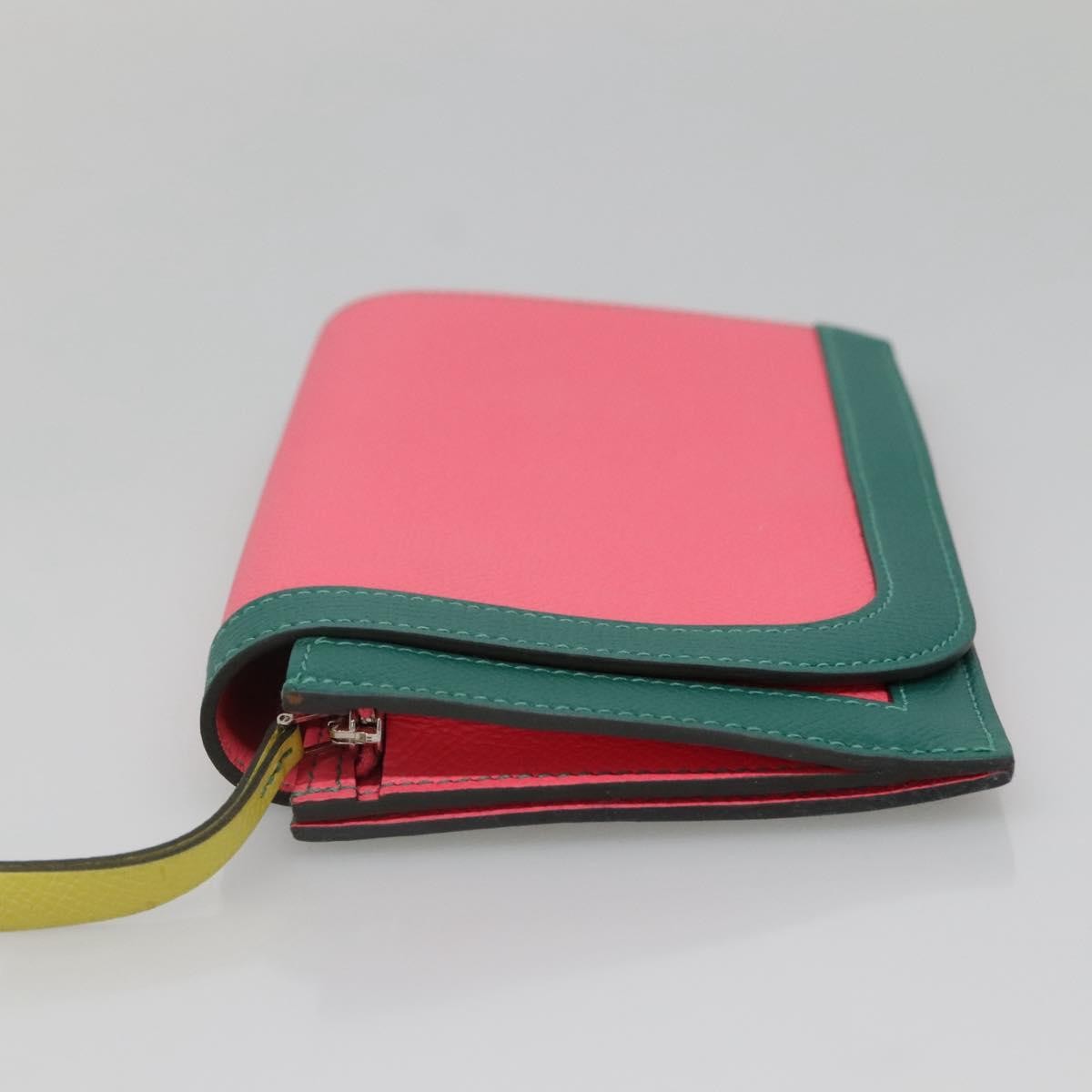 Hermès Camail Wallet Pink Leather Good condition - Inside View