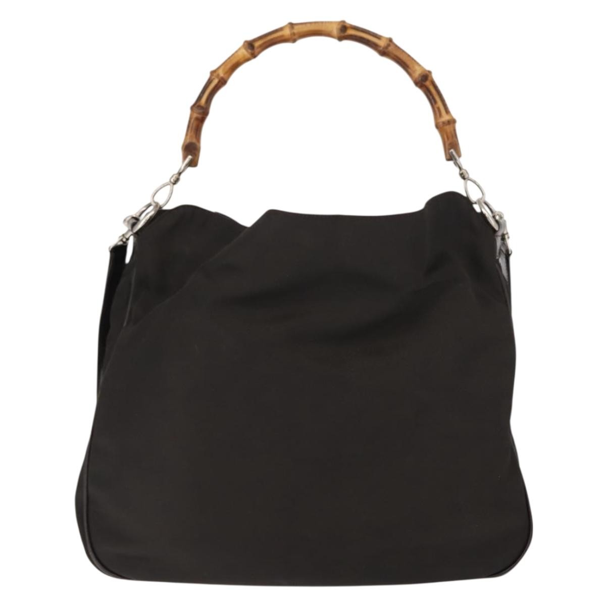 Gucci Vintage Bamboo Shoulder Bag Brown Good condition - Back View