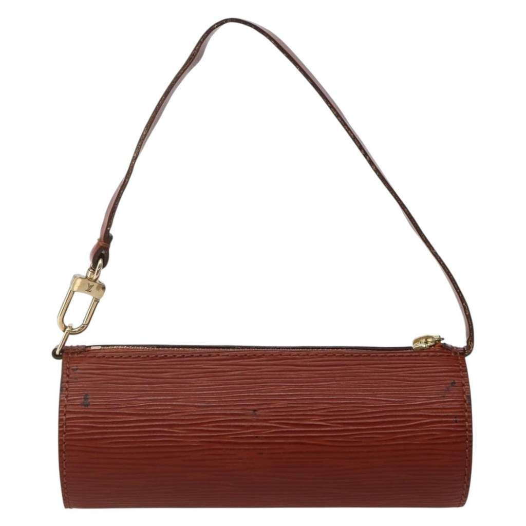 Louis Vuitton Soufflot Pochette Brown Leather Good condition - Back View