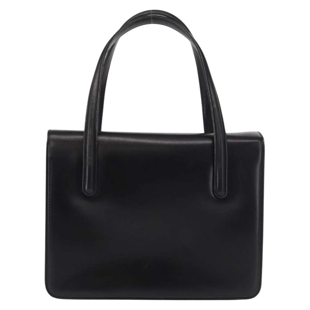 Gucci Vintage Handbag Black Leather Good condition - Back View