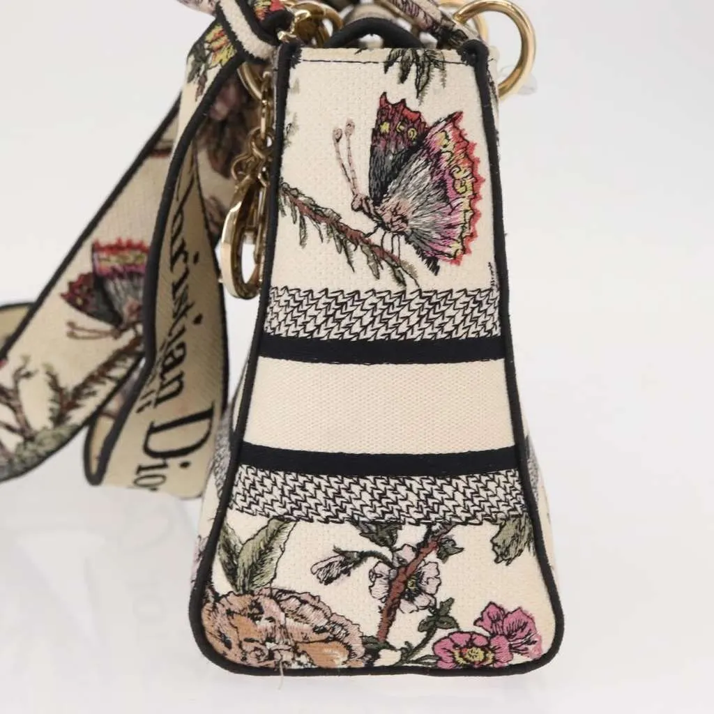 Dior Lady D-Lite Bag Beige Canvas Good - Inside View