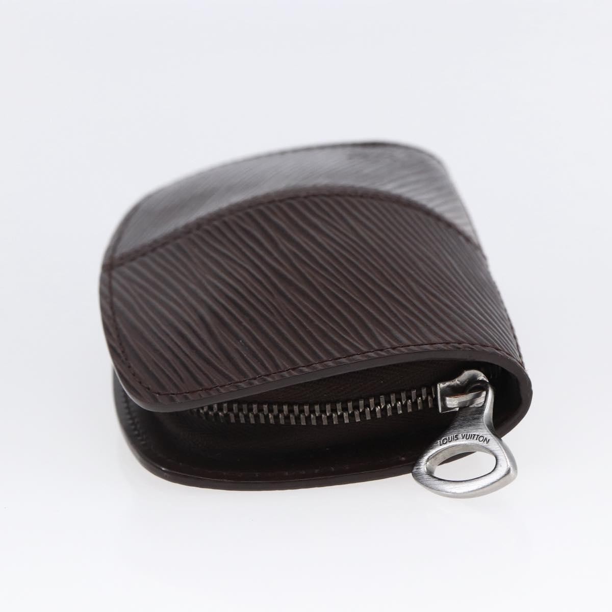 Louis Vuitton Demi Lune Coin Purse Brown Leather Good condition - Inside View