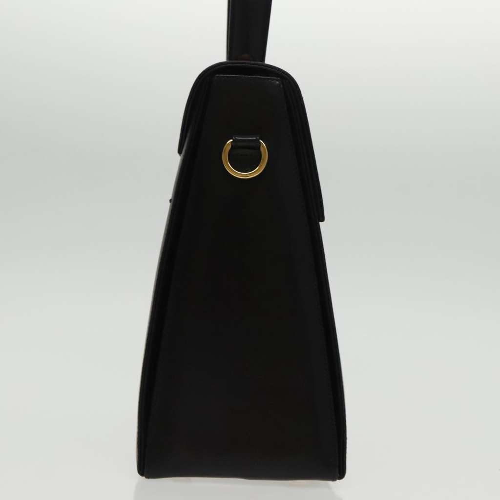 Salvatore Ferragamo Gancini Convertible Top Handle Bag Black Leather Good condition - Model View