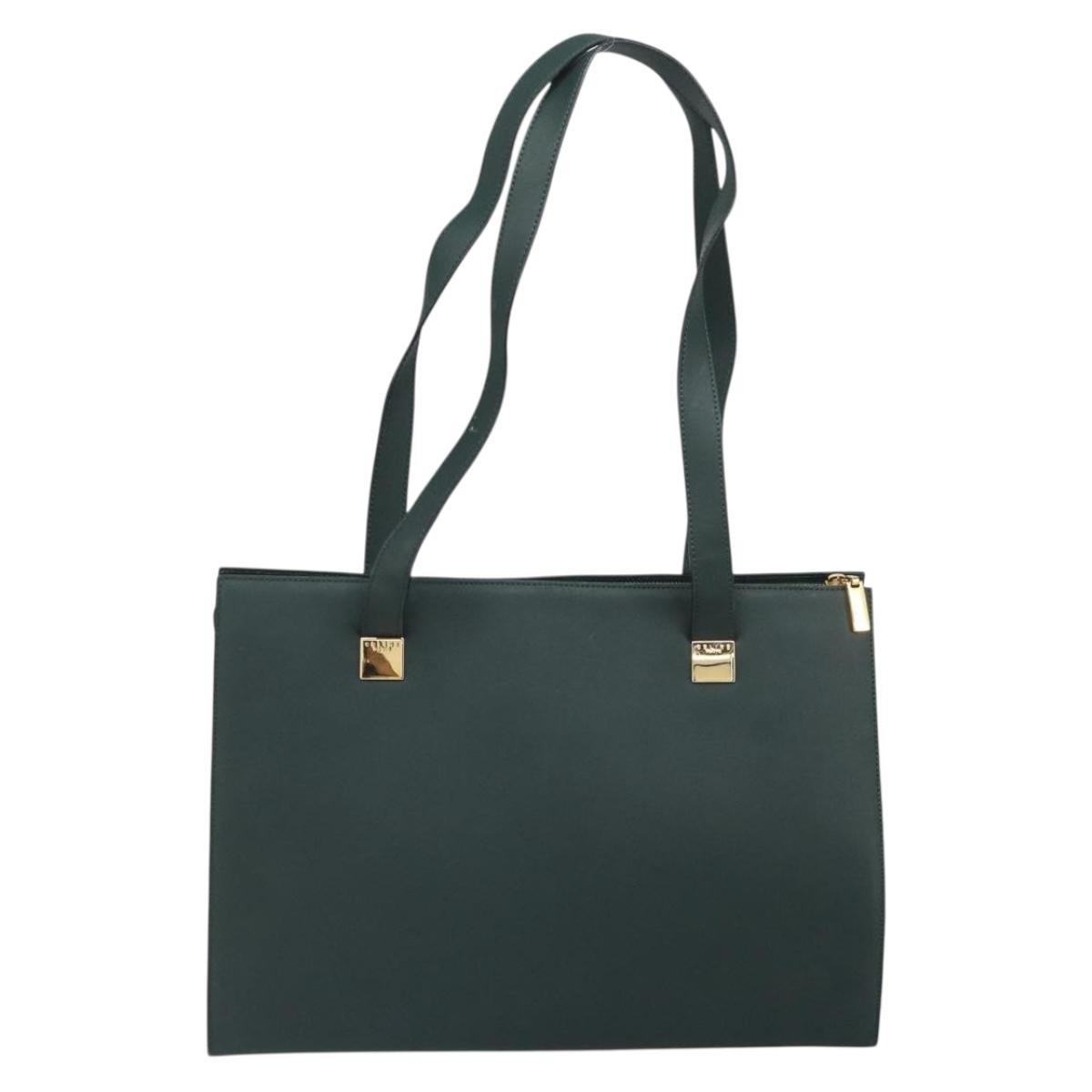 Celine Tote bag Green Leather Good condition - Back View