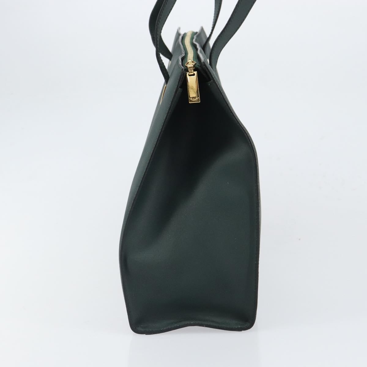 Celine Tote bag Green Leather Good condition - Model View