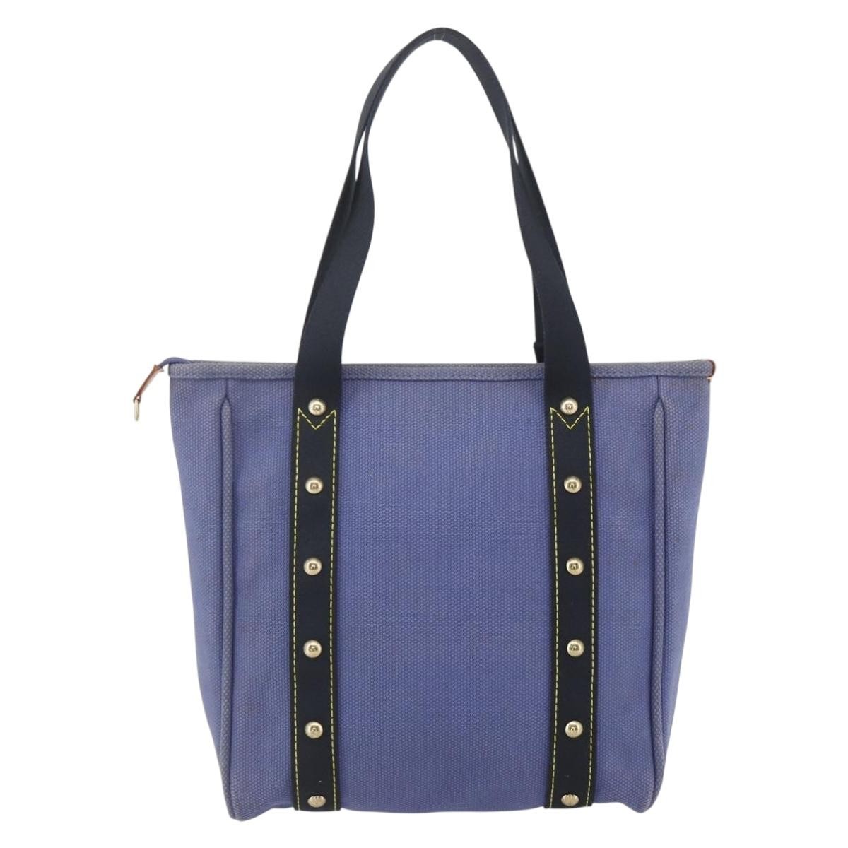 Louis Vuitton Antigua Tote Blue Canvas Fair condition - Back View