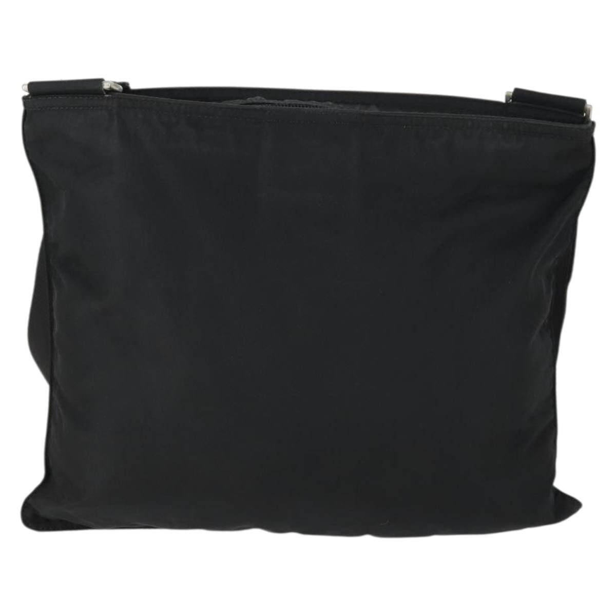 Prada Zip Top Messenger Bag Black Good condition - Back View