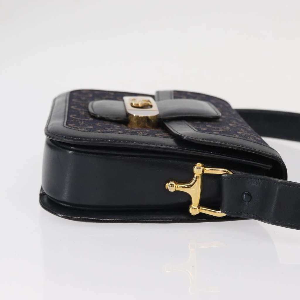 Celine Horse Carriage Shoulder bag Navy Canvas Good condition - Inside View