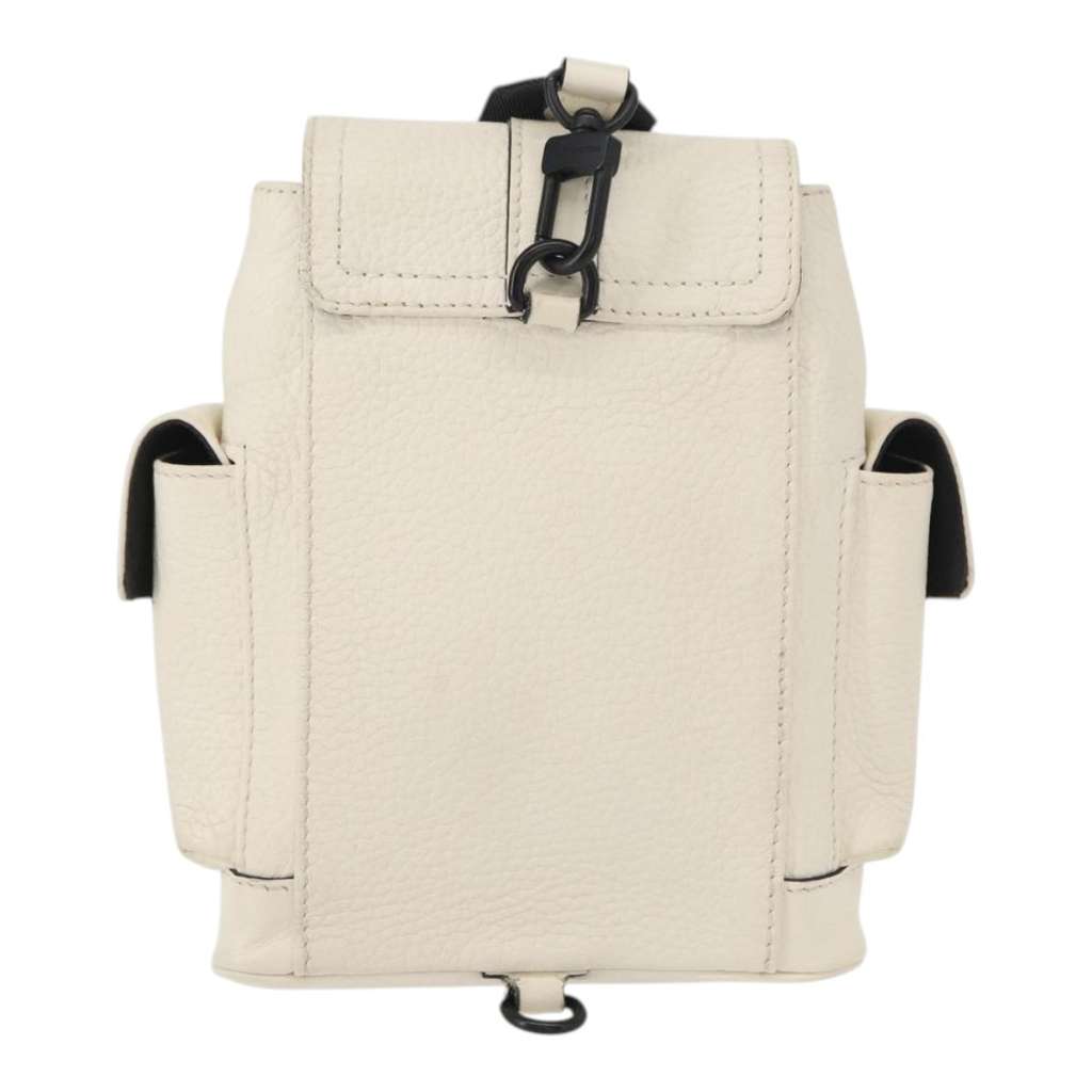 Louis Vuitton Christopher Backpack White Leather Good condition - Back View