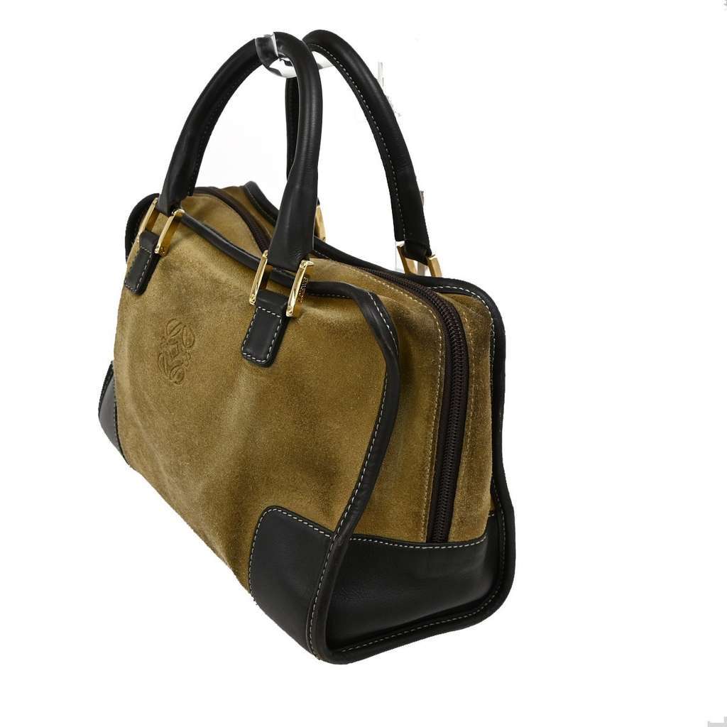 Loewe Amazona Bag Beige Suede Good condition - Inside View