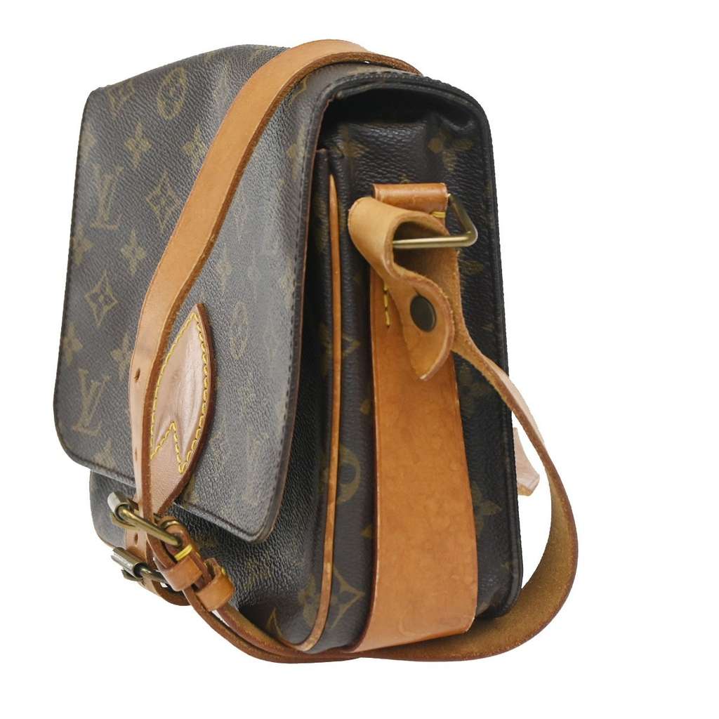 Louis Vuitton Cartouchiere Handbag Brown Canvas Good condition - Inside View