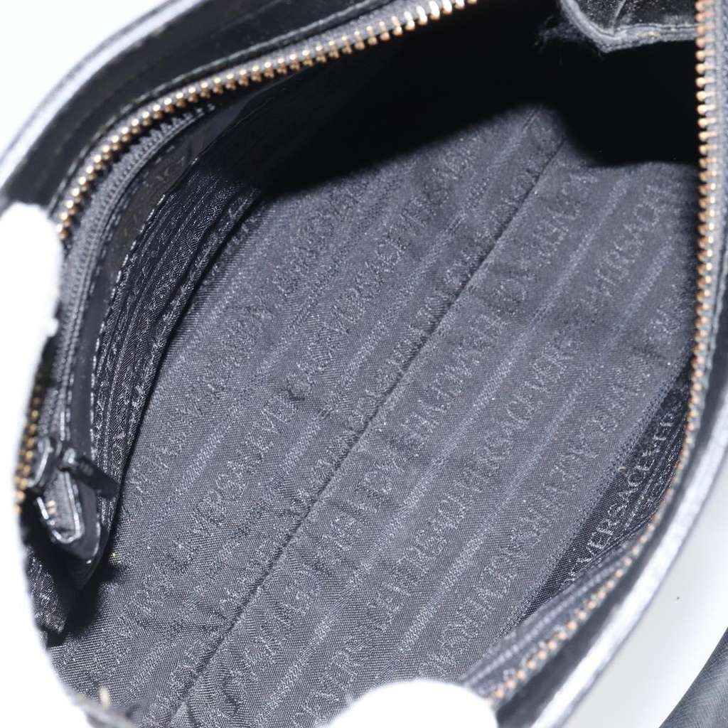 Versace Vintage Handbag Black Leather Good condition - Box View