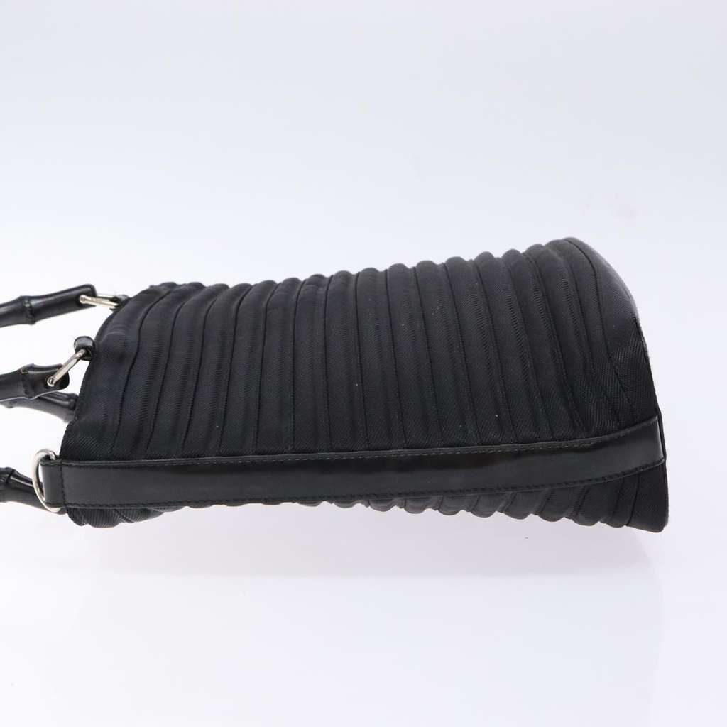 Gucci Vintage Bamboo Handle Bag Black Good condition - Model View