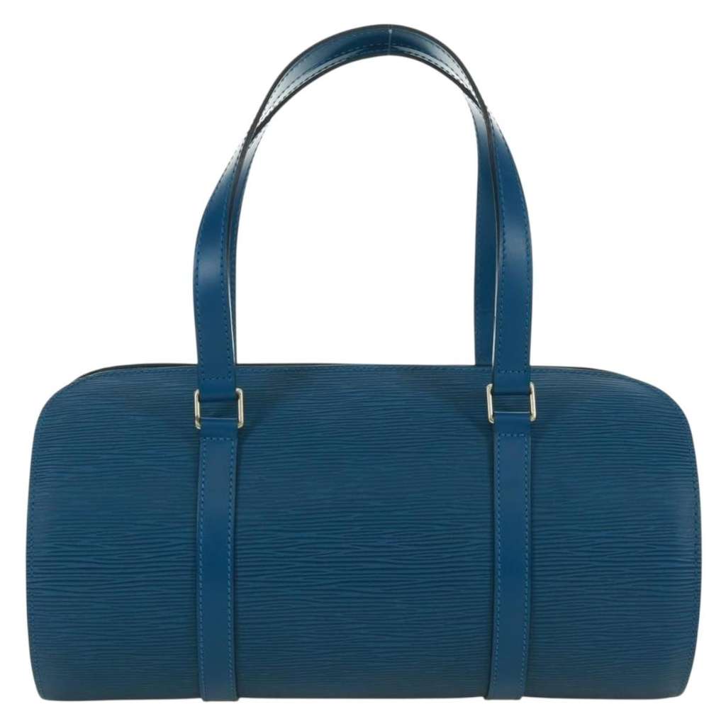 Louis Vuitton Soufflot Handbag Blue Leather Good condition - Back View