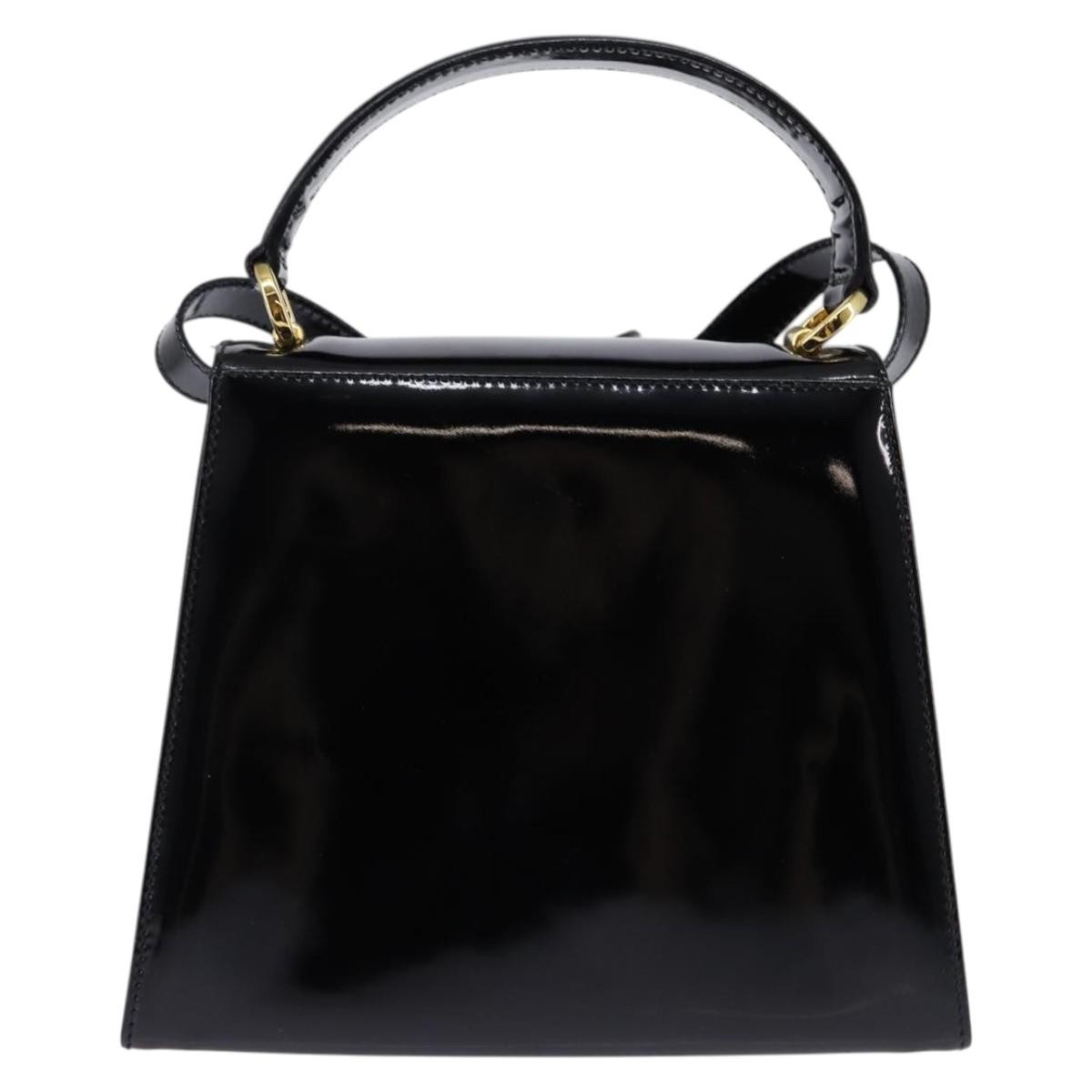 Salvatore Ferragamo Vintage Vara Bow Top Handle Bag Black Good condition - Back View