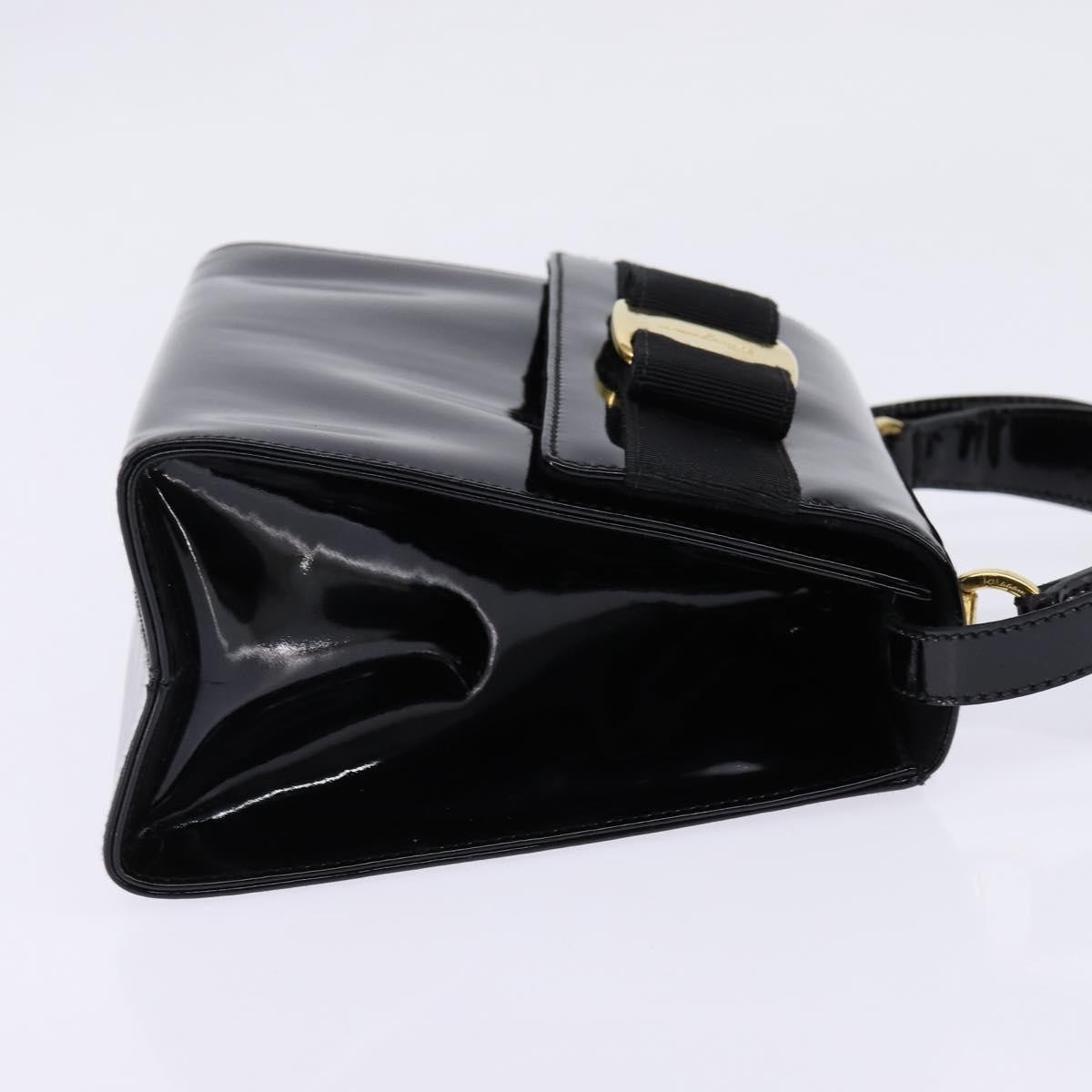 Salvatore Ferragamo Vintage Vara Bow Top Handle Bag Black Good condition - Model View