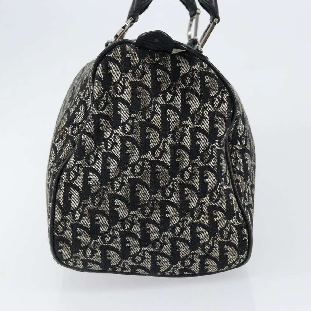 Christian Dior Vintage Trotter Boston Bag Black Canvas Good condition - Model View