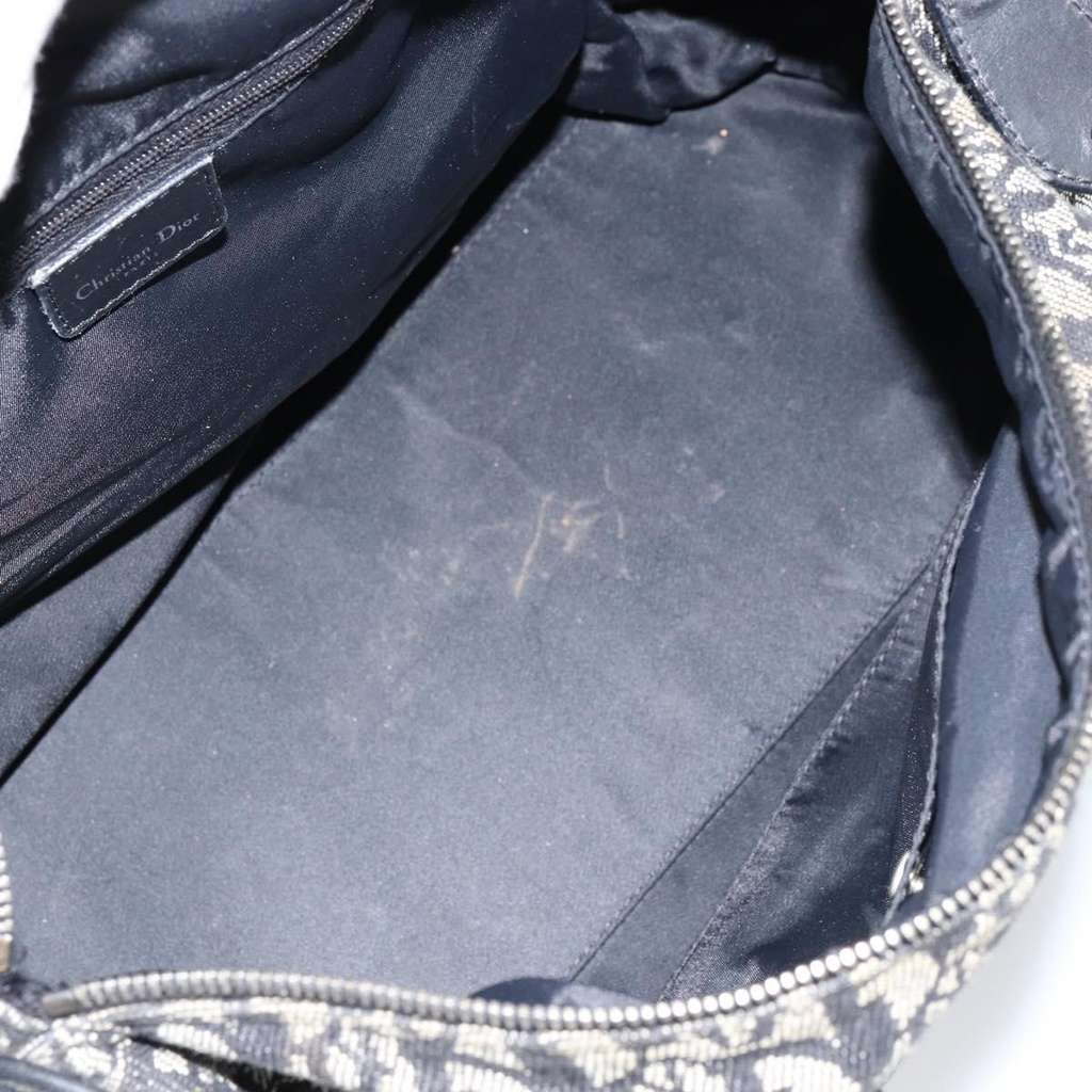 Christian Dior Vintage Trotter Boston Bag Black Canvas Good condition - Box View