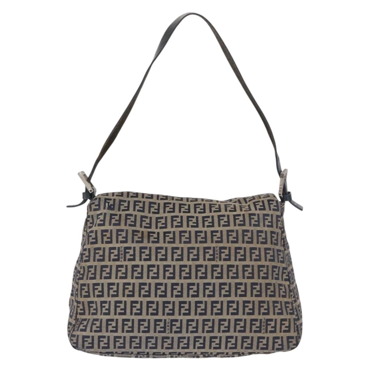 Fendi Mama Forever Bag Navy Canvas Fair condition - Back View
