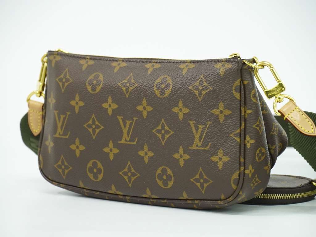Louis Vuitton Multi Pochette Accessoires Brown Canvas Good condition - Back View