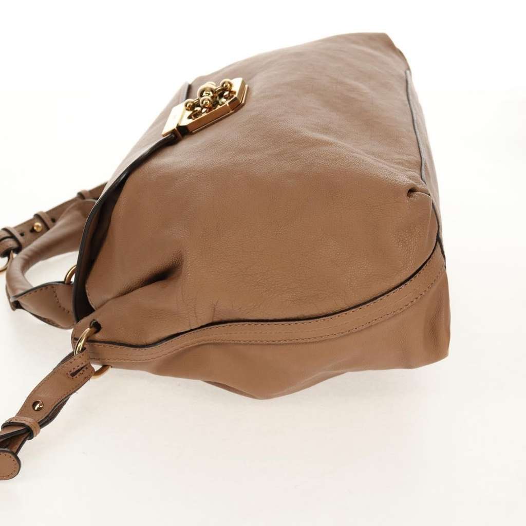 Chloe Elsie Convertible Satchel Beige Leather Good condition - Inside View
