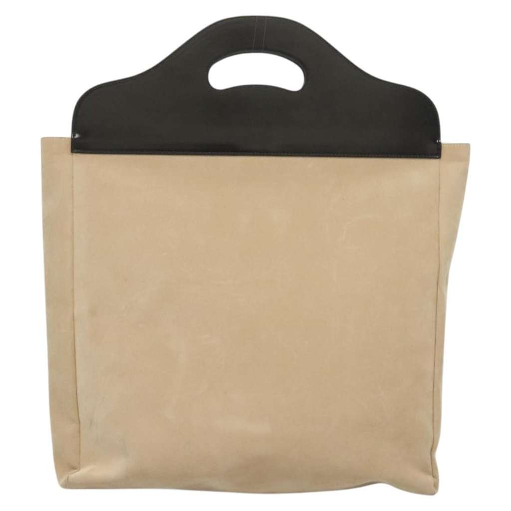 Gucci Vintage Handbag Beige Suede Good condition - Back View