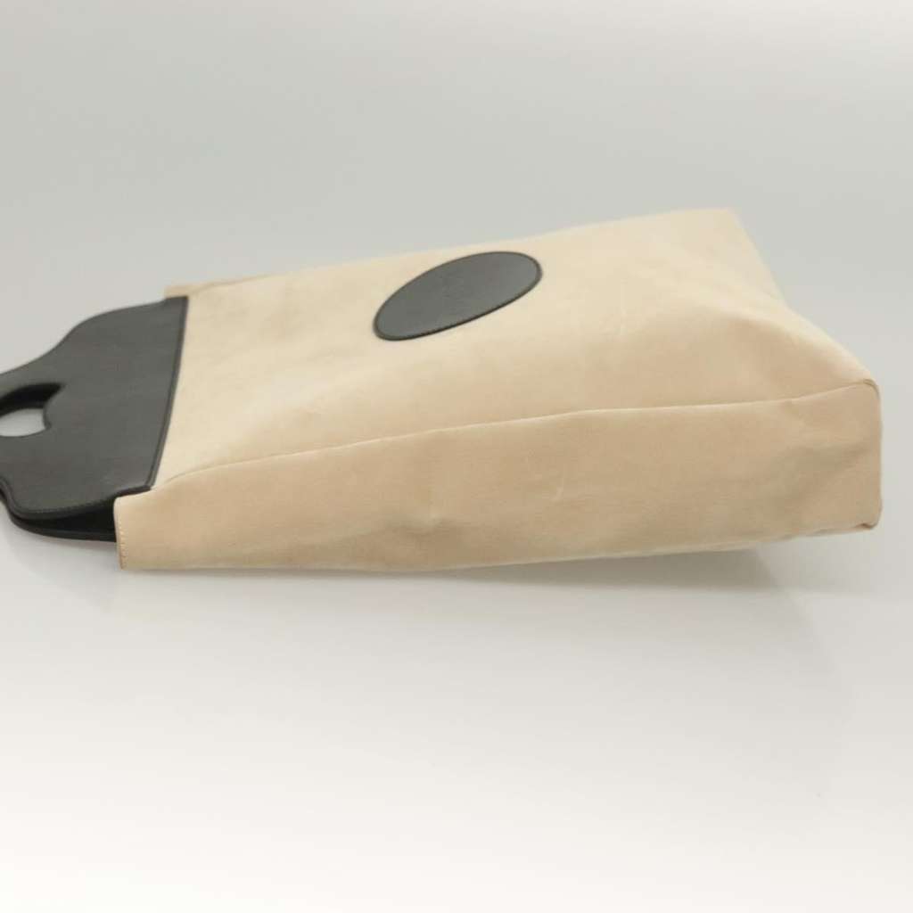 Gucci Vintage Handbag Beige Suede Good condition - Model View