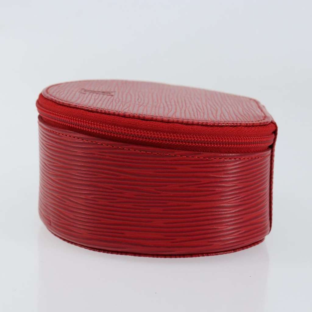 Louis Vuitton Ecrin Bijoux Pouch Red Leather Good condition - Inside View
