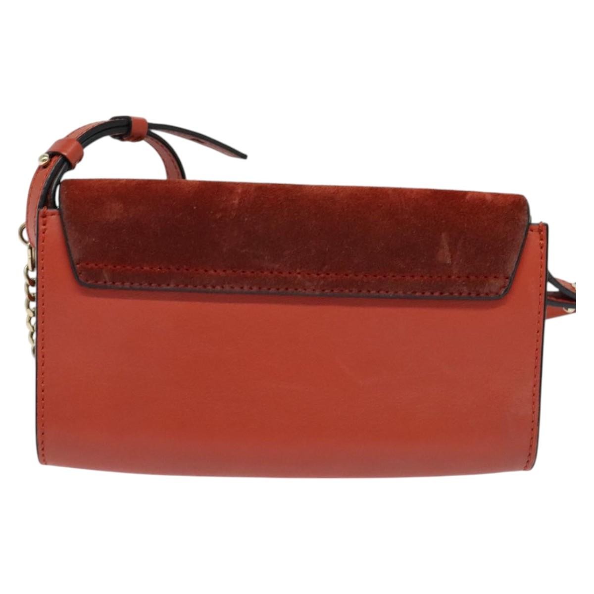 Chloe Faye Crossbody Red Suede Good condition - Back View