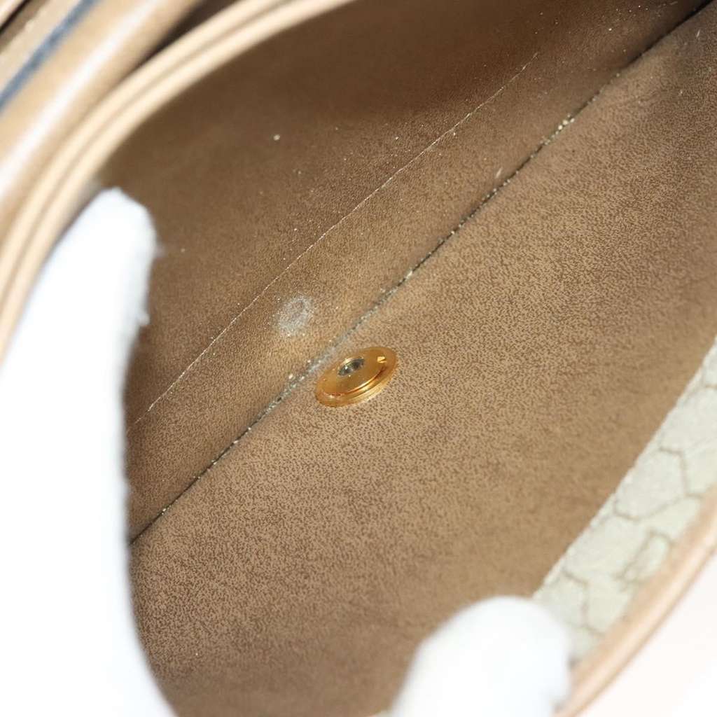 Christian Dior Vintage Honeycomb Shoulder Bag Beige Leather Good condition - Box View