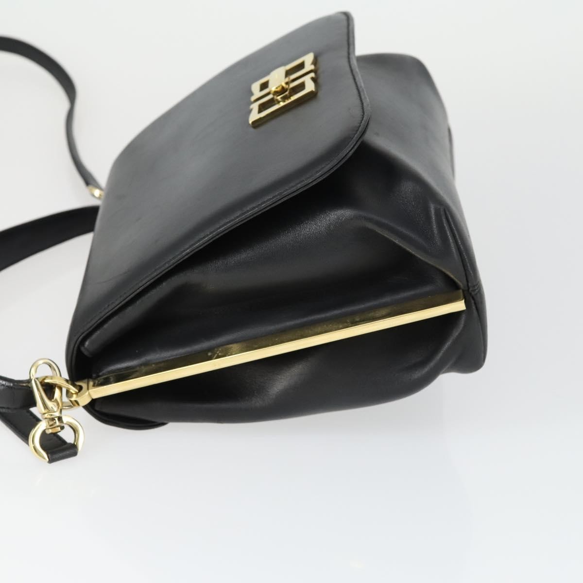 Salvatore Ferragamo Vintage Handbag Black Leather Good condition - Model View