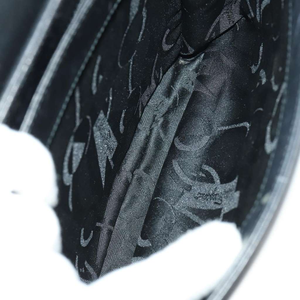 Salvatore Ferragamo Vintage Handbag Black Leather Good condition - Box View