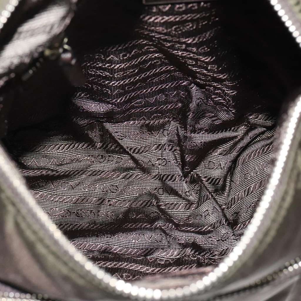 Prada Vintage Flap Shoulder Bag Khaki Good condition - Box View