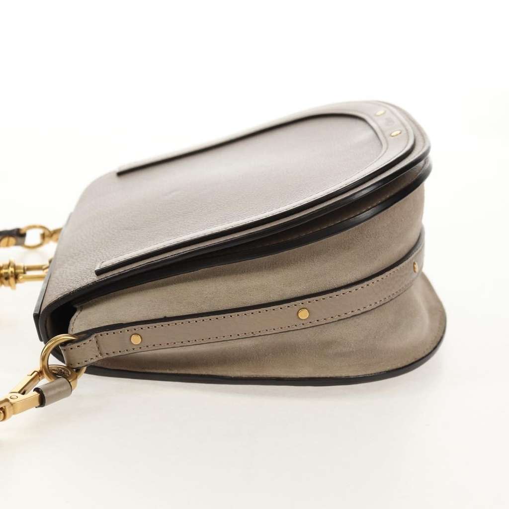 Chloe Nile Crossbody Bag Beige Leather Good condition - Inside View