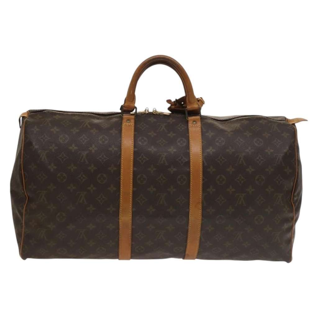 Louis Vuitton Keepall Bag Brown Canvas Good condition - Back View