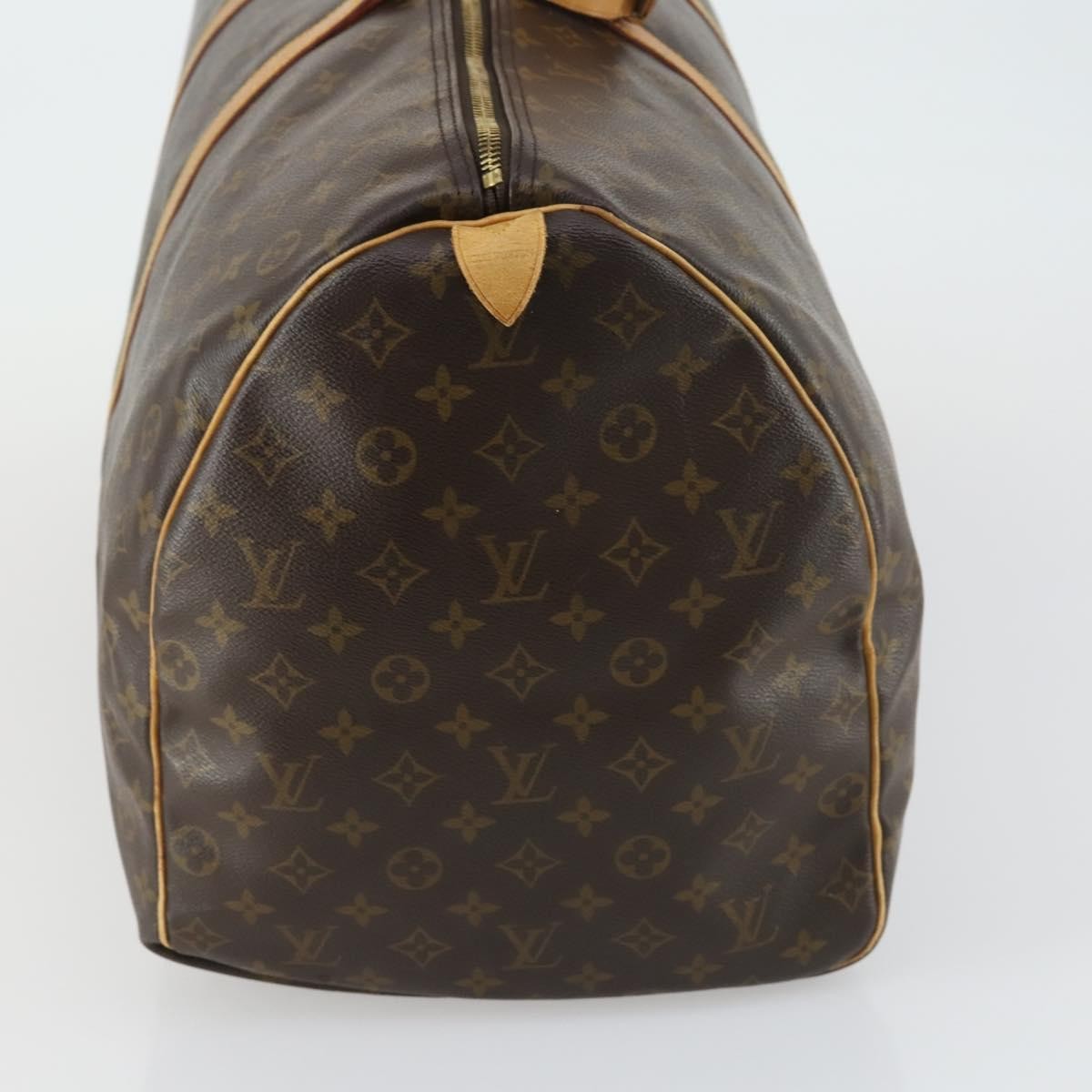 Louis Vuitton Keepall Bag Brown Canvas Fair condition - Model View