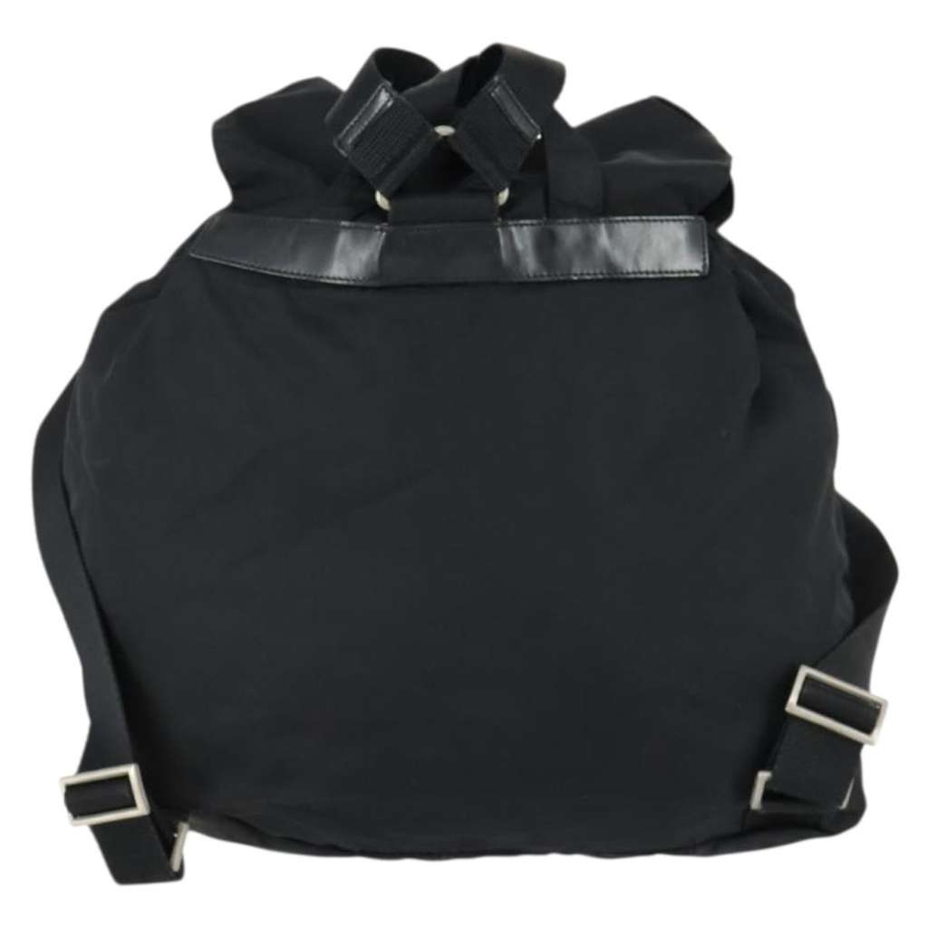 Prada Vela Double Front Pocket Backpack Black Fair condition - Back View