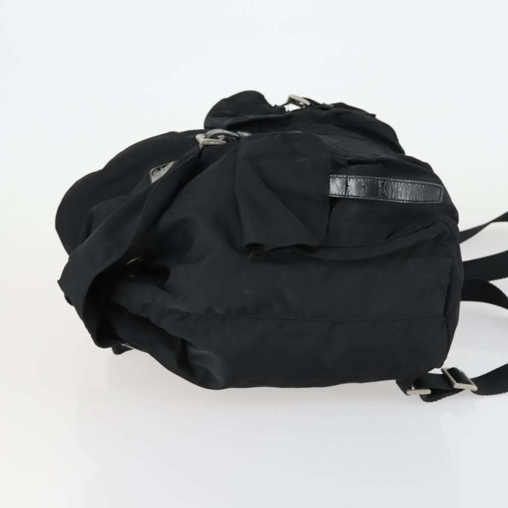 Prada Vela Double Front Pocket Backpack Black Fair condition - Model View
