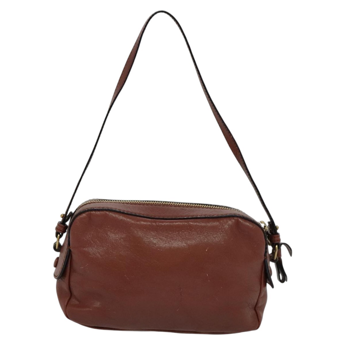 Chloe Shadow Shoulder Bag Brown Leather Good condition - Back View
