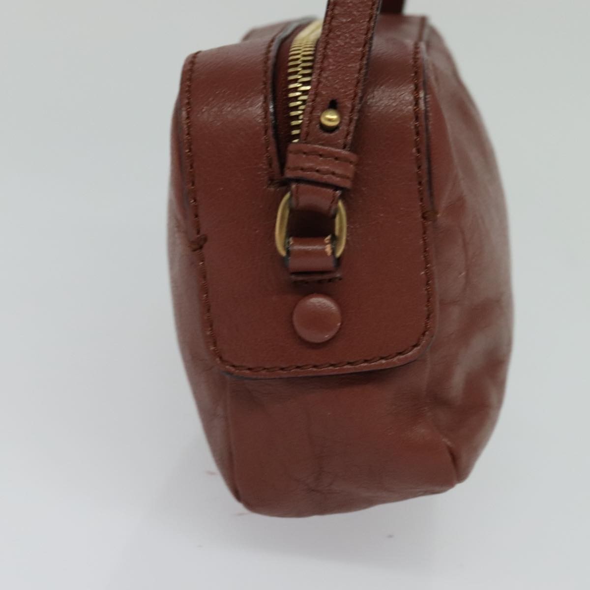 Chloe Shadow Shoulder Bag Brown Leather Good condition - Model View