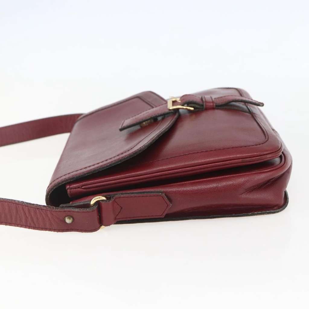 Saint Laurent Vintage Shoulder Bag Red Leather Good condition - Inside View