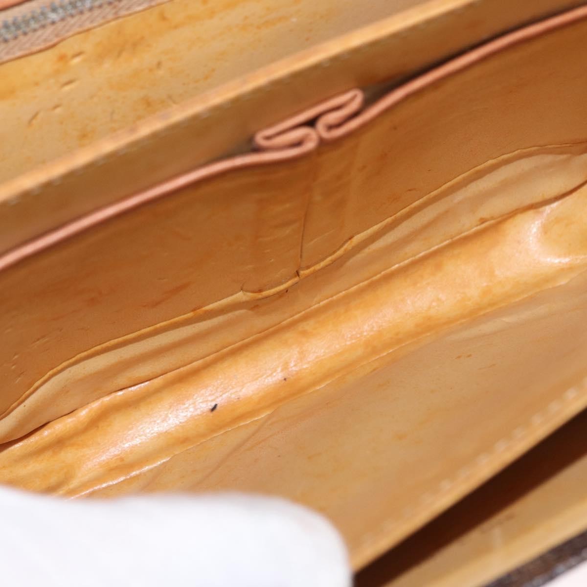 Celine Vintage Horse Carriage Macadam Shoulder Bag Brown Good condition - Box View