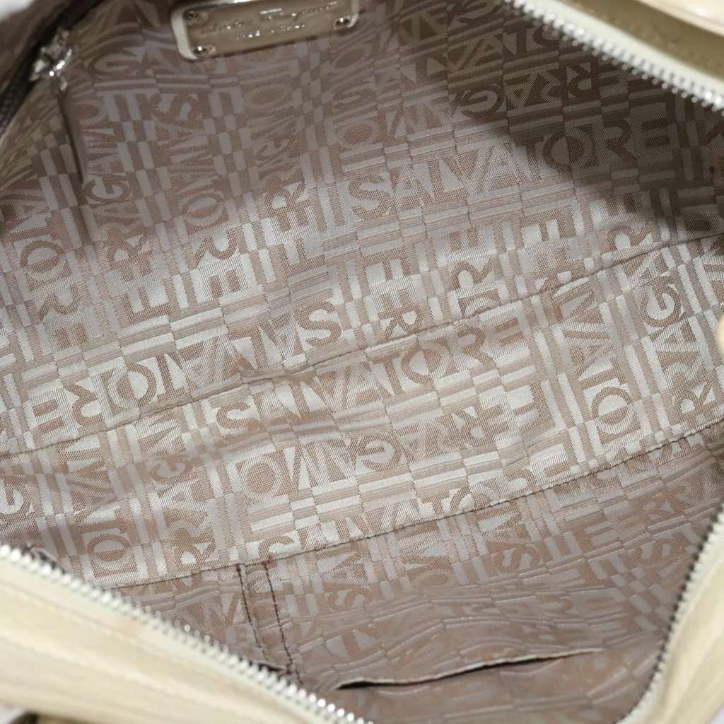 Salvatore Ferragamo Marisa Satchel Beige Leather Good condition - Box View