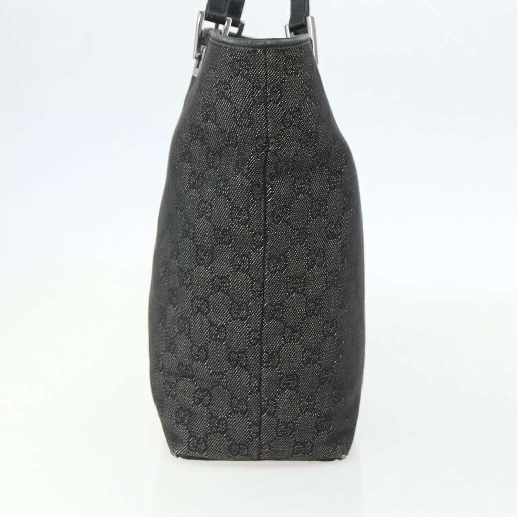 Gucci Vintage Bucket Shopping Tote Black Canvas Good condition - Model View