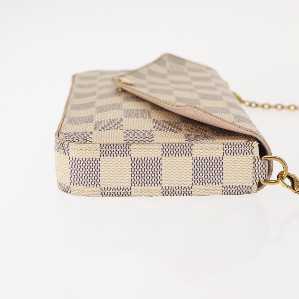 Louis Vuitton Felicie Pochette White Canvas Good condition - Inside View