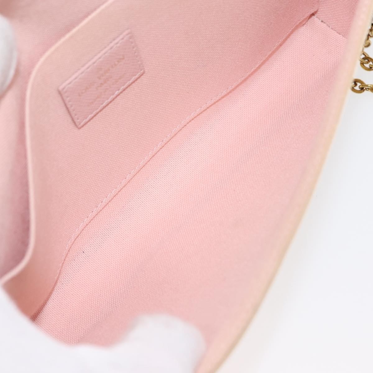 Louis Vuitton Felicie Pochette White Canvas Good condition - Box View