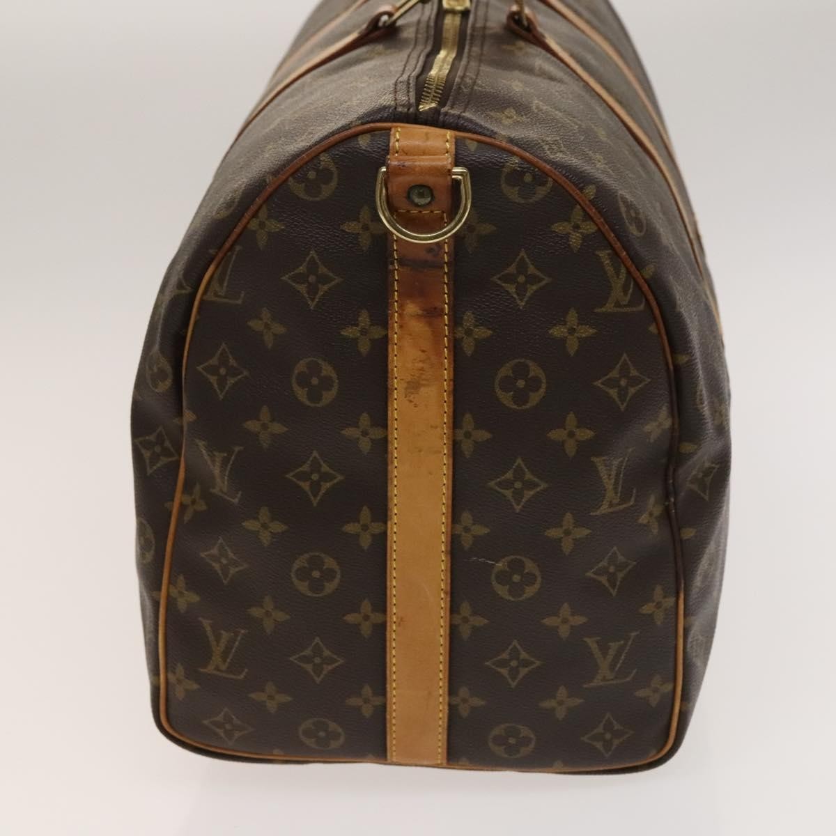 Louis Vuitton Keepall Bandouliere Bag Brown Canvas Fair condition - Inside View